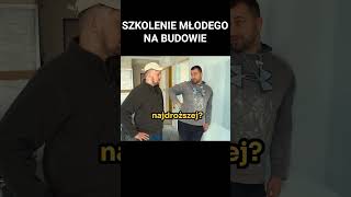 SZKOLENIE MŁODEGO NA BUDOWIE shorts budowa [upl. by Dnomal]