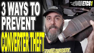 3 Ways To Prevent Catalytic Converter Theft [upl. by Hcirteid]