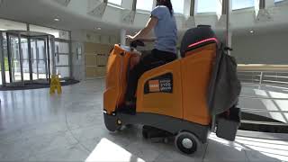 Taski Swingo 150 Upright Autoscrubber Review [upl. by Fontana170]