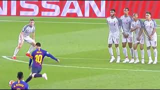 Messi Free kick Goal Vs Liverpool  What A Goal [upl. by Rainer481]