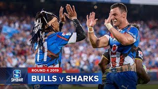 Bulls v Sharks  Super Rugby 2019 Rd 4 Highlights [upl. by Wake]