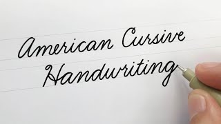 American Cursive Handwriting  For Beginners [upl. by Iznek442]