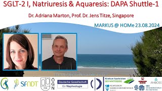 SGLT2 I Natriuresis amp Aquaresis DAPA Shuttle1  Dr A Marton and Prof Dr J Titze Singapore [upl. by Maiocco]