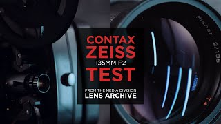 Lens Test Contax Zeiss 135mm f2 – Vintage Full Frame Lens – MediaDivisionLensArchive [upl. by Hgielac]