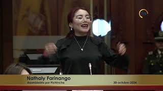 Asambleista Nathaly Farinango  Sesión 948 [upl. by Ifok]