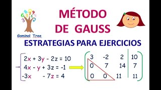 MÉTODO DE GAUSS matrices ejercicios [upl. by Nywloc194]