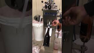 Sparkling Wine methode champenoise Disgorging [upl. by Yttak]