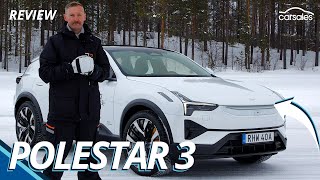 2024 Polestar 3 Review  Big new hightech luxury electric SUV thrashed in the snow [upl. by Fanchette987]