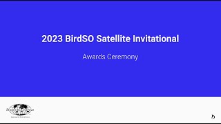 Awards Ceremony  BirdSO Satellite 2023 [upl. by Blount]