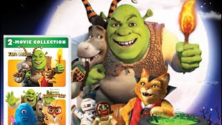 2 Movies collection Scared SHREKless amp SHREK Thrilling Tales Dvd Un boxing [upl. by Bunder]