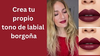 Tutorial tonos borgoña y labial personalizado [upl. by Mcgrath]