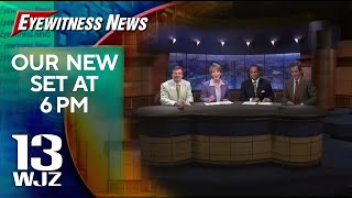 WJZTV Baltimore  Eyewitness News at Six Tours Their New Set  102998  WJZ 13 [upl. by Wilkey]