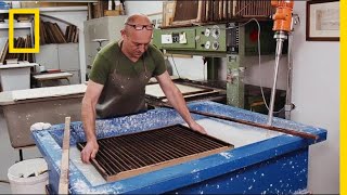 See How Paper Is Still Being Made by Hand Today  Short Film Showcase [upl. by Eceertal]