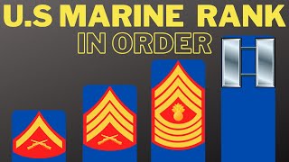 US Marine Corps Ranks in order [upl. by Antonietta584]