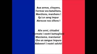 Inno nazionale della Francia  La Marsigliese FR IT lyrics [upl. by Allwein]