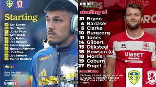 Leeds United VS Middlesbrough  EFL Cup 202425  BBC Radio 5 Live commentary [upl. by Anyale183]