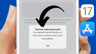 FIXED✅ Your password cannot include your name phone number or part of your email address iPhone [upl. by Yenmor]