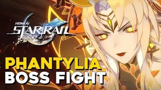 Honkai Star Rail ravager phantylia boss fight amp cutscene [upl. by Yeslek821]