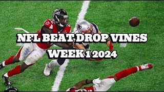 Football Beat Drop Vines 2024  Week 1 w Song Names l 4k [upl. by Husch]