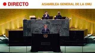 ONU QUINTA SESIÓN de la ASAMBLEA GENERAL en la semana de ALTO NIVEL  RTVE Noticias [upl. by Strephon]