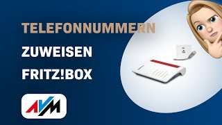 Wie man Telefonnummern auf der FRITZBox 7530 AX zuweist [upl. by Yrollam]