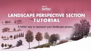 Landscape Perspective Section Tutorial [upl. by Quintie]