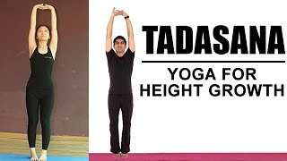 Yoga For Height Growth  Tadasana Yoga [upl. by Barth]