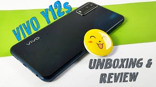 Vivo Y12s Phantom Black Unboxing amp Review  5000 mAh  Camera Test  Gaming Test [upl. by Allemap789]