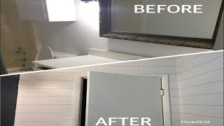 DIY Shiplap Bathroom Makeover [upl. by Belayneh]