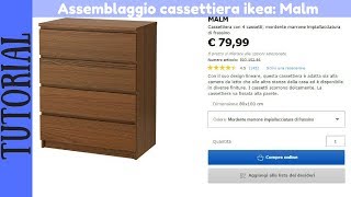 TUTORIAL  Montaggio cassettiera IKEA Malm mordente marrone [upl. by Dzoba]