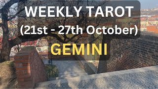 Gemini Weekly Tarot Reading  October 21st  27th  Embrace New Beginnings [upl. by Eanrahc]