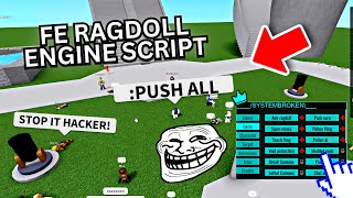 Roblox Ragdoll Engine GUI Script 🔥Push All BANG😳 amp More  Roblox Scripts FE Pastebin 2023✅ [upl. by Sueaddaht195]