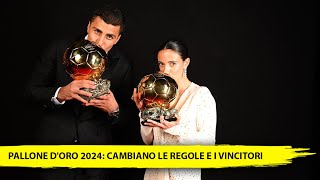 RODRI VINCE IL PALLONE DORO 2024 TUTTI I VINCITORI E LE SORPRESE DELLA SERATA [upl. by Athal]