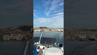 Leaving Naples by boat napoli italy [upl. by Arella]