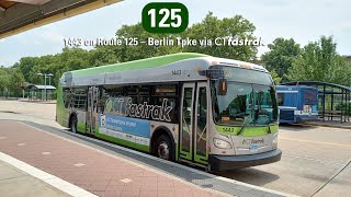 Ride On New Route Alert CTfastrak 1443 on Route 125 [upl. by Eessej15]