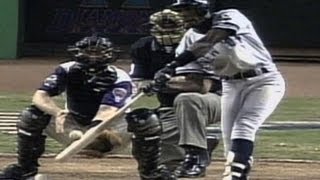 2001 WS Gm7 Sorianos homer gives Yanks late lead [upl. by Fraser]