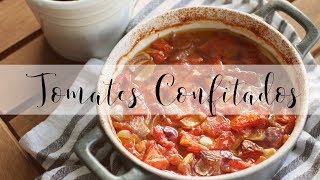 Tomates confitados  O antepasto mais fácil e saudável [upl. by Godspeed219]