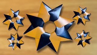 How To Make Origami 8Pointed Ninja Star Shuriken [upl. by Talbert]