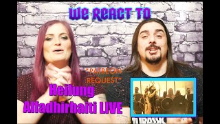 Heilung  Alfadhirhaiti LIVE First Time Couples React [upl. by Norahs504]