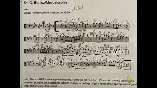 Viola State Excerpt Berlioz Roman Carnival [upl. by Othelia559]