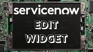 How to Edit a Service Portal Widget in ServiceNow  2024  Washington DC  Next Experience  Polaris [upl. by Dean]