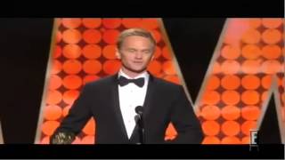 Neil Patrick Harris wins the Emmy for Outstanding Guest Actor on Glee flv [upl. by Edras951]