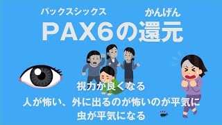 PAX6パックスシックスの還元は引きこもりの方に効く 視力 虫が怖くなくなる 心理カウンセラー大嶋信頼さんの遺伝子コードです [upl. by Delora]