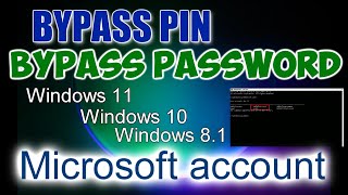 ✨ How to bypass a forgotten PIN Microsoft account password in cmd with a local account [upl. by Aehtrod]