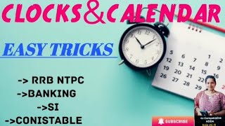 Clocks and calendar concept  tricks for all competitive exams  calendar clock reasoning rrb [upl. by Yelnats]