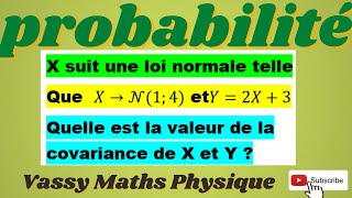 COVARIANCE et COEFFICIENT DE CORRELATION LINEAIRE [upl. by Eyk]