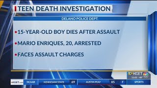 Man arrested after alleged assault led to death of a teenager Delano PD [upl. by Elwee]