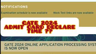 GATE 2024 💯 ADMIT CARD DECLARE TODAY TIME UPDATE 😀 ugcnet ugcnet2023 ugcnetexam [upl. by Illene988]