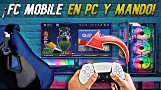 COMO JUGAR FC Mobile en MANDO y en COMPUTADORA 🎮🔥 [upl. by Kciderf526]