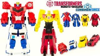 TRANSFORMERS COMBINER FORCE Des Robots 2 en 1 Robots In Disguise Optimus Prime Jouet Toy Review [upl. by Rooney]